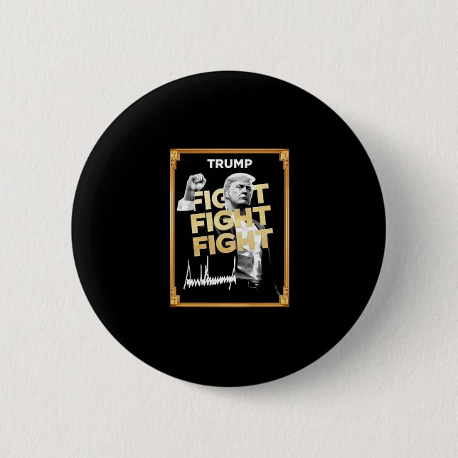Trump Meme Coin  6 Cm Round Badge (Front)