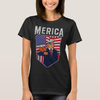 Trump Merica Men Women Election Gop Murica 4th Of  T-Shirt