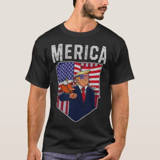 Trump Merica Men Women Election Gop Murica 4th Of  T-Shirt