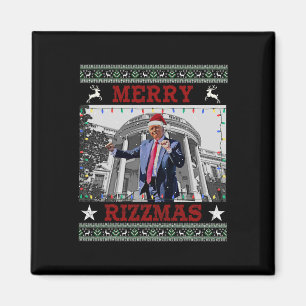 Trump Merrry Rizzmas Funny Humourous Trump Dance C Magnet