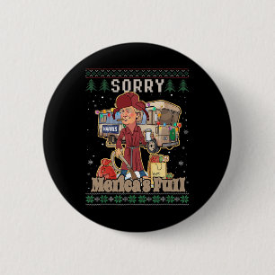 Trump Merry Christmas Merica's Full Ugly Xmas Chri 6 Cm Round Badge