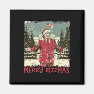 Trump Merry Rizzmas Funny Humourous Trump Dance Ch Magnet