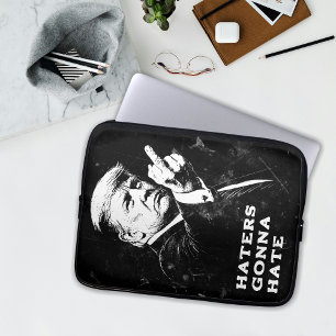Trump Middle Finger 2026 Meme Funny Laptop Sleeve