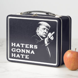 Trump Middle Finger 2026 Meme Funny Metal Lunch Box