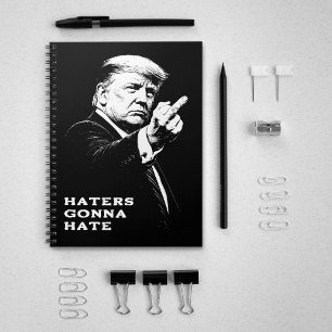 Trump Middle Finger 2026 Meme Funny Notebook