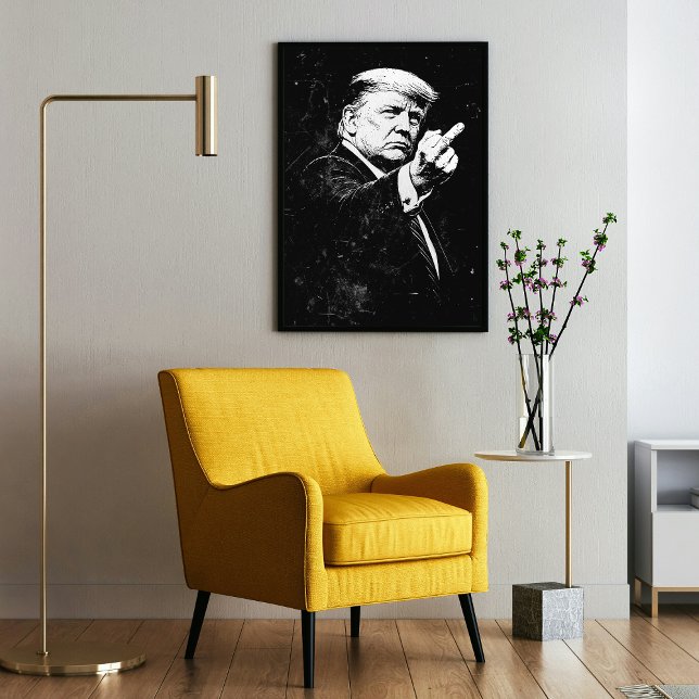 Trump Middle Finger 2026 Meme Funny Poster (Creator Uploaded)