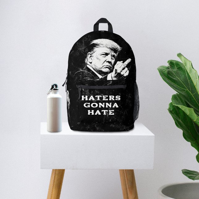 Trump Middle Finger 2026 Meme Funny Printed Backpack (Creator Uploaded)