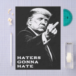 Trump Middle Finger 2026 Meme Funny Tissue Paper