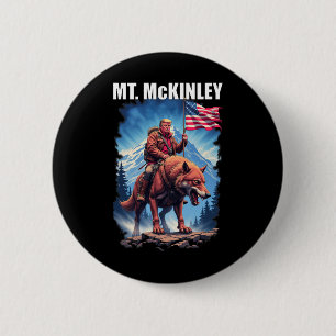 Trump Mt. Mckinley America Wolf 6 Cm Round Badge
