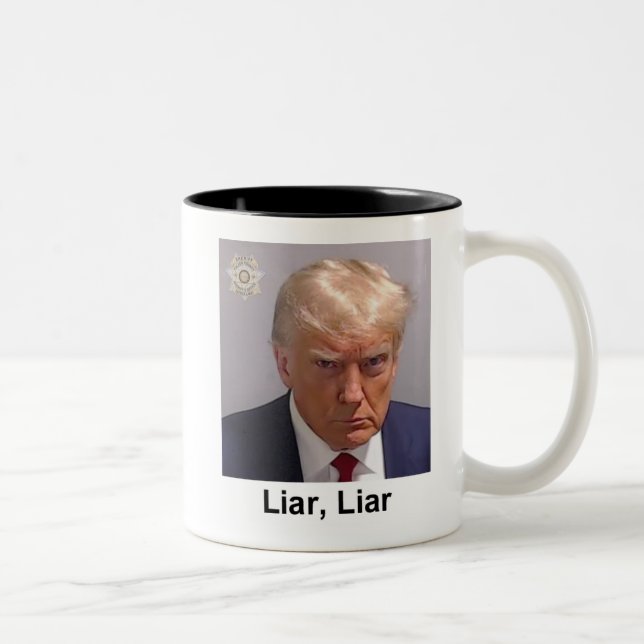 Trump Mug "Liar, Liar" mugshot (Right)