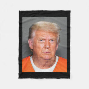Trump Mug Shot 1 Fleece Blanket