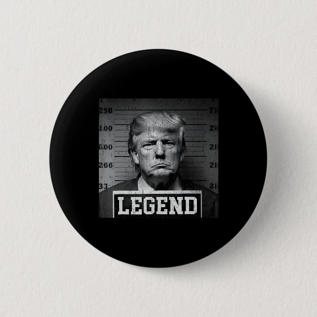 Trump Mug Shot  6 Cm Round Badge (Front)