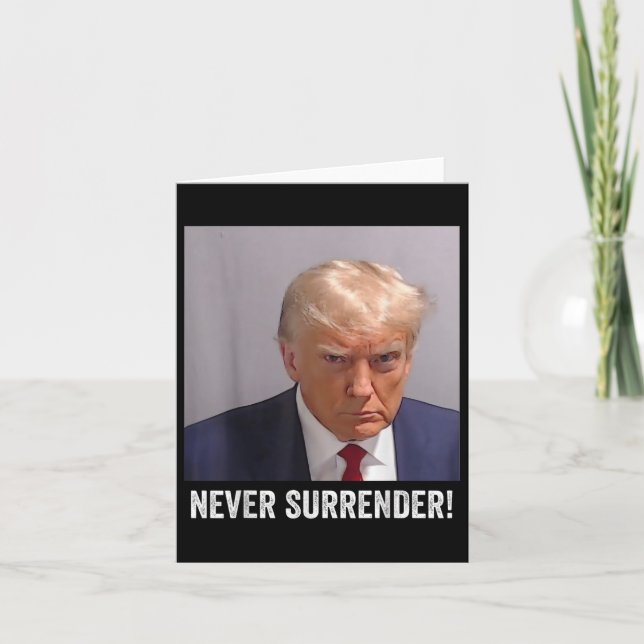 Trump Mug Shot  Card (Front)