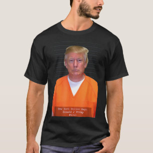 Trump Mug Shot Range Jumpsuit Parody Behind Bars 