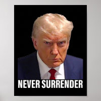 Trump Mugshot Never Surrender Men Women 
