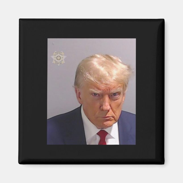 Trump Mugshot Tee - Iconic And Funny  Magnet (Front)