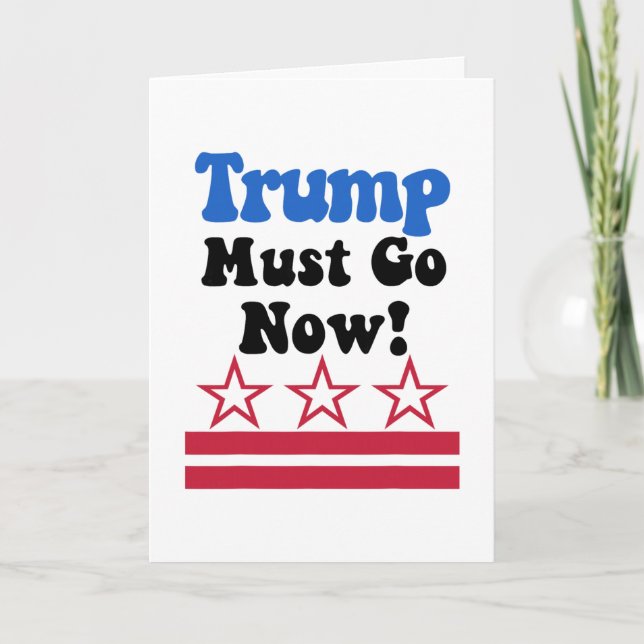 Trump Must Go  Card (Front)
