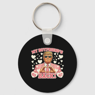 Trump My Boyfriend's Ck Valentine Trump Pink Suit  Key Ring