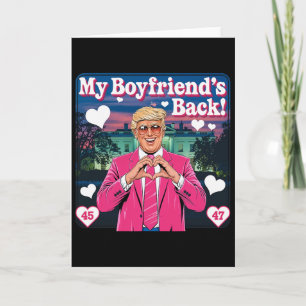 Trump My Boyfriend's Ck Valentine's Day Pink 45 47 Card