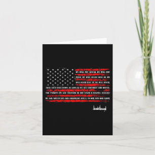 Trump Nation Proclamation Flag Card