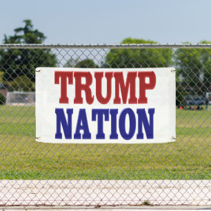 Trump Nation red blue Banner