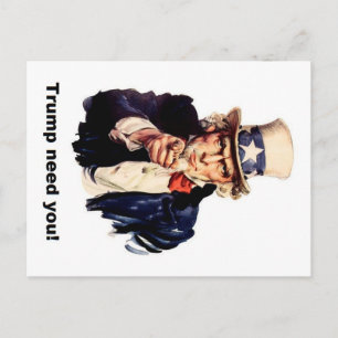 trump need you postcard