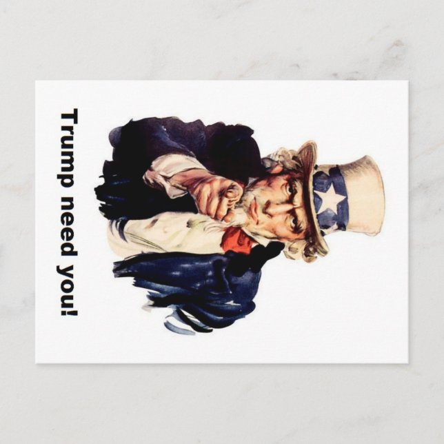 trump need you postcard (Front)