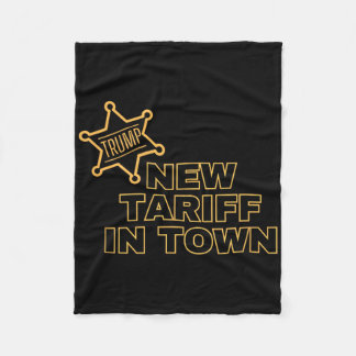 Trump New Tariff In Town Fleece Blanket