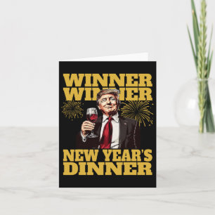 Trump New Year's Dinner 2025 Card