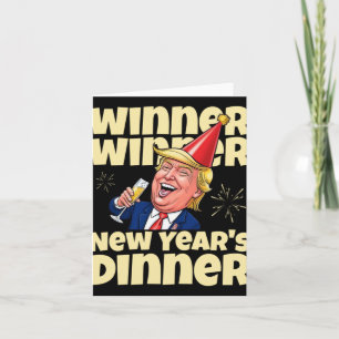 Trump New Year's Dinner 2025  Card
