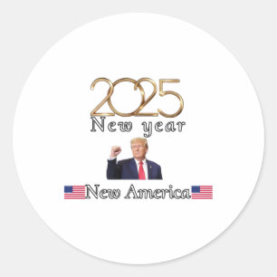 Trump New Years Eve To Ring In 2025 Classic Round Sticker