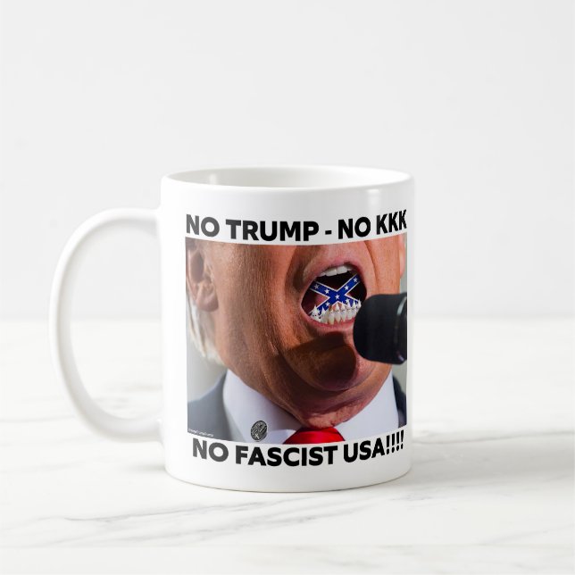 TRUMP "NO FASCIST USA" COFFEE MUG (Left)