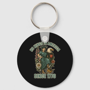 Trump No King In America Since 1776 Anti Ice Statu Key Ring