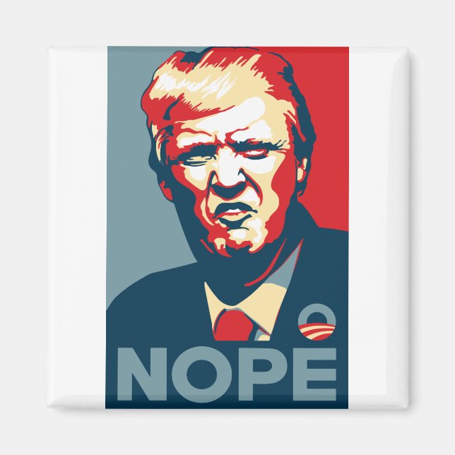 Trump Nope art Magnet (Front)
