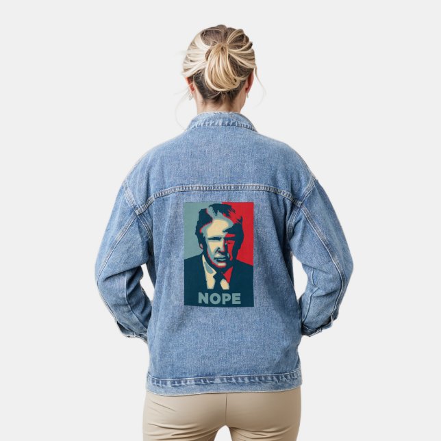 Trump Nope Denim Jacket (Model)