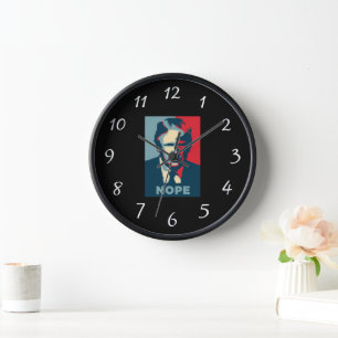 Trump Nope Wall Clock