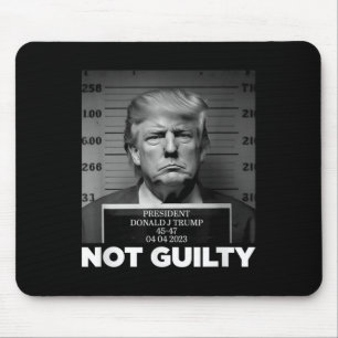 Trump Not Guilty Mug Shot Free Trump I Stand With Mouse Pad