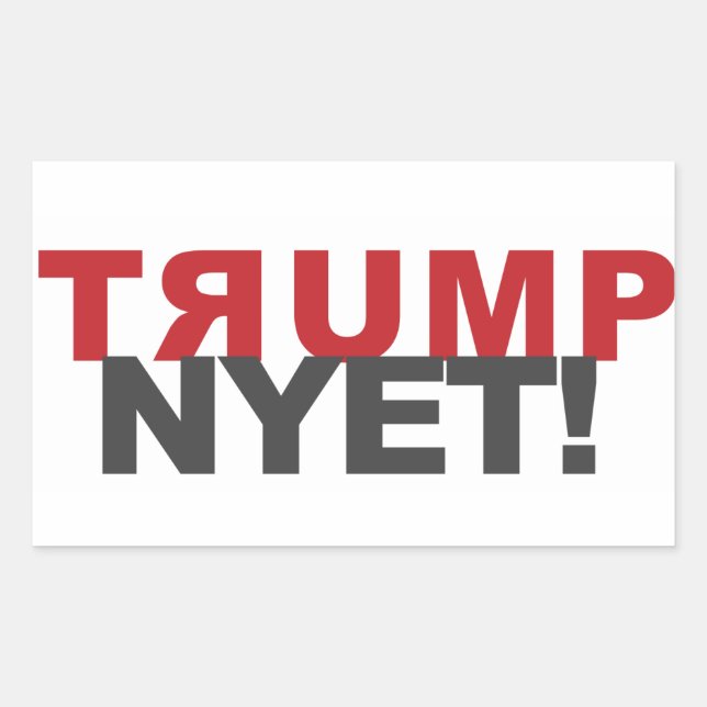 TRUMP NYET! sticker and other products (Front)