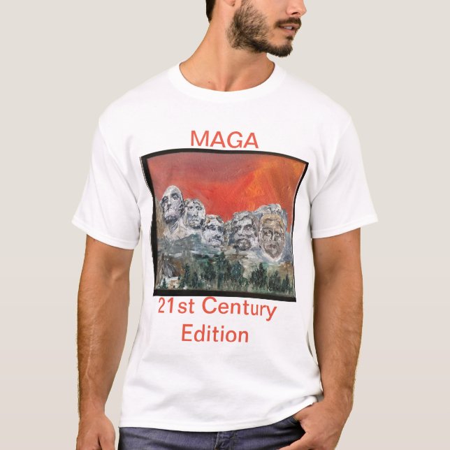 Trump on Mt Rushmore  T-Shirt (Front)