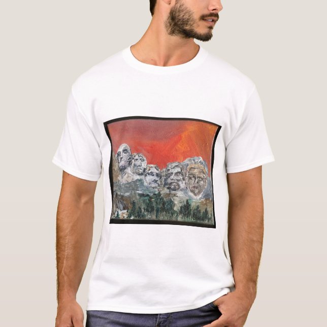 Trump on Mt Rushmore  T-Shirt (Front)