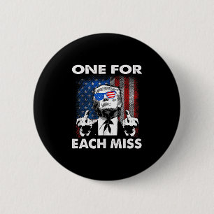 Trump One For Each Miss 6 Cm Round Badge