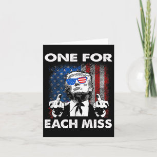 Trump One For Each Miss  Card