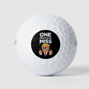 Trump One For Each Miss  Golf Balls