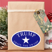 Trump Oval truck window sticker Drain the Swamp