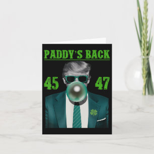 Trump Paddys Back Design - Funny Trump St Card