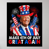 Trump Patriotic Firework Make 4th Of July Great Ag