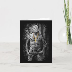 Trump Patriotic Gangster - Anti-liberal Republican Card