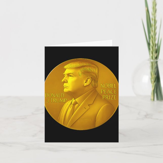Trump Peace Prize  Card (Front)