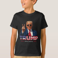 Trump Peace Sign Hand Usa Flag Trump 2024 