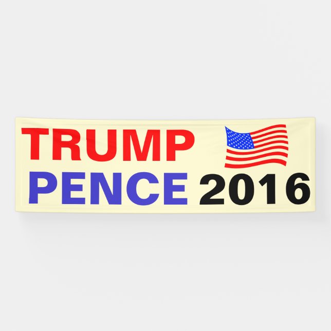 Trump Pence 2016 Banner (Horizontal)